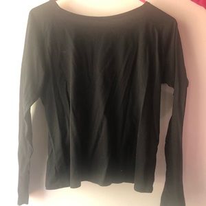 Backless Long sleeve shirt